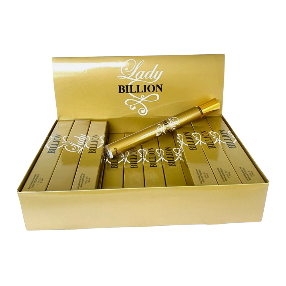 PERFUME EN TUBO PARA DAMA LADY BILLION EDT 35ML (M)