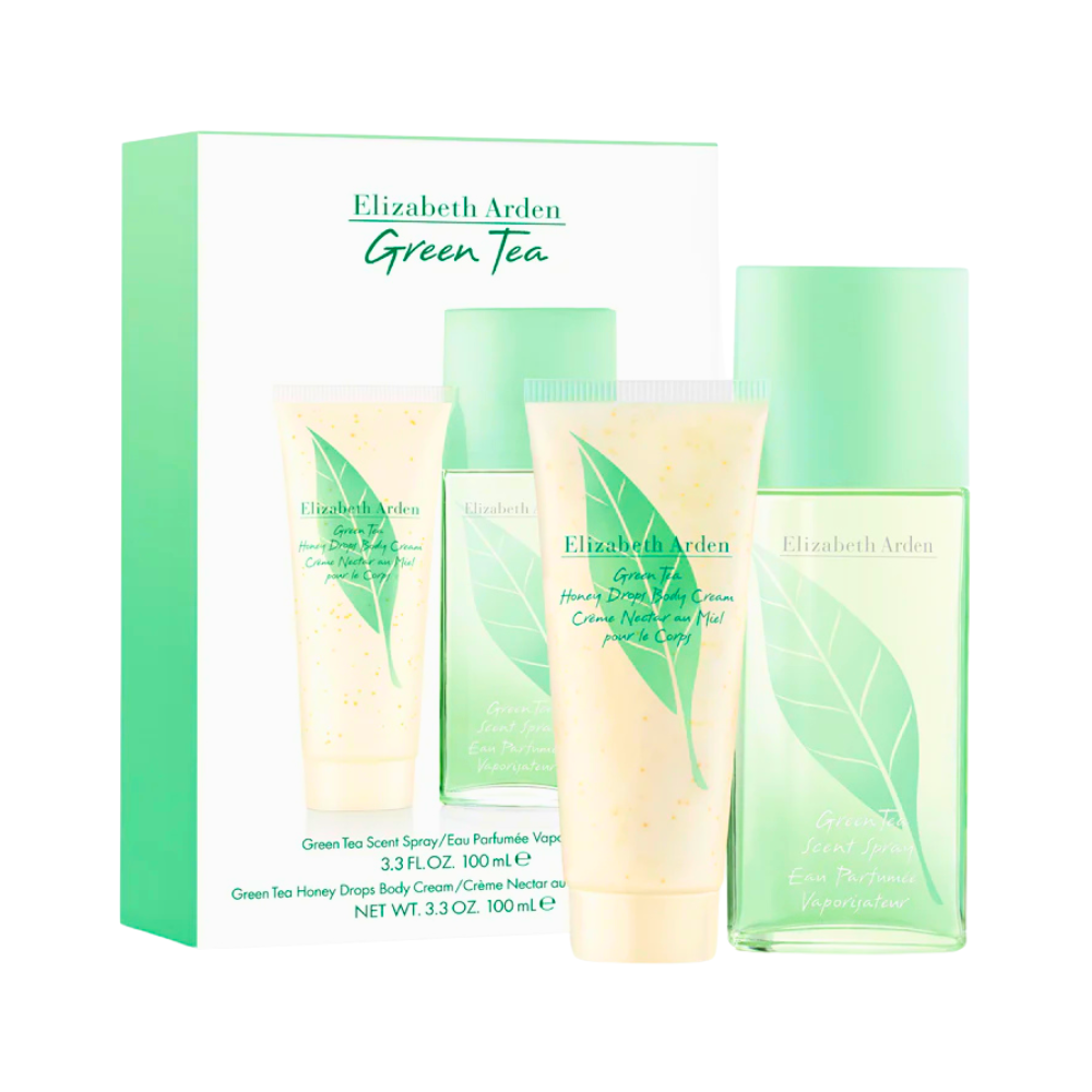 SET ELIZABETH ARDEN GREEN TEA EDP 100ML, BODY LOTION 100ML (M)