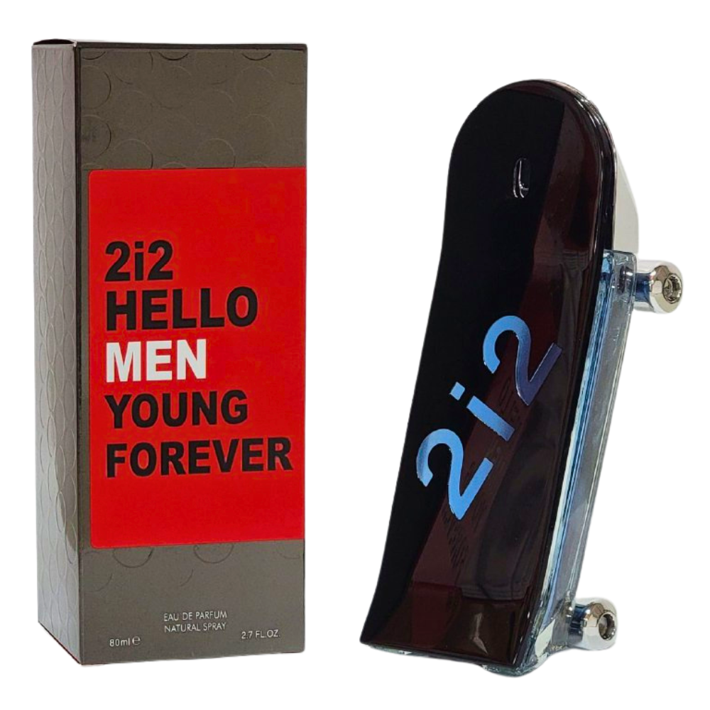 2i2 HELLO MEN YOUNG FOREVER EDP 80ML (H) (AROMA SIMILAR CAROLINA HERRERA 212 HEROES YOUNG EDT)