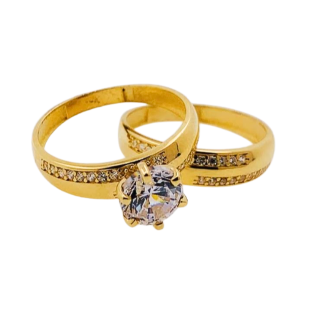 OANI148$6 FORMA ANILLO DE COMPROMISO CIRCON