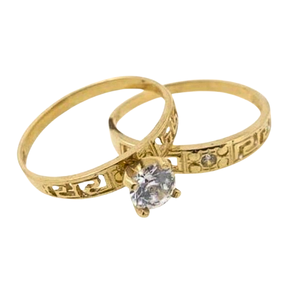 OANI407$7 FORMA ANILLO DE COMPROMISO CIRCON