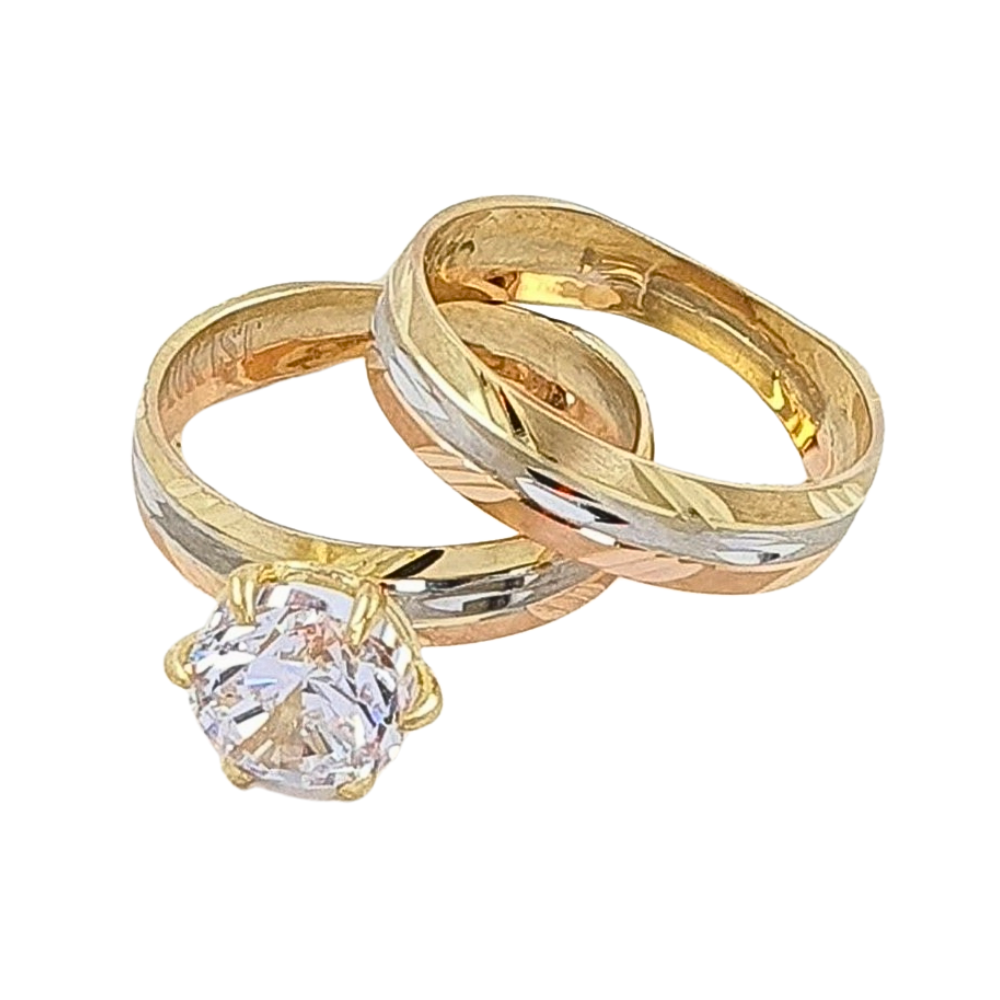 OANI536$6 FORMA ANILLO DE COMPROMISO CIRCON