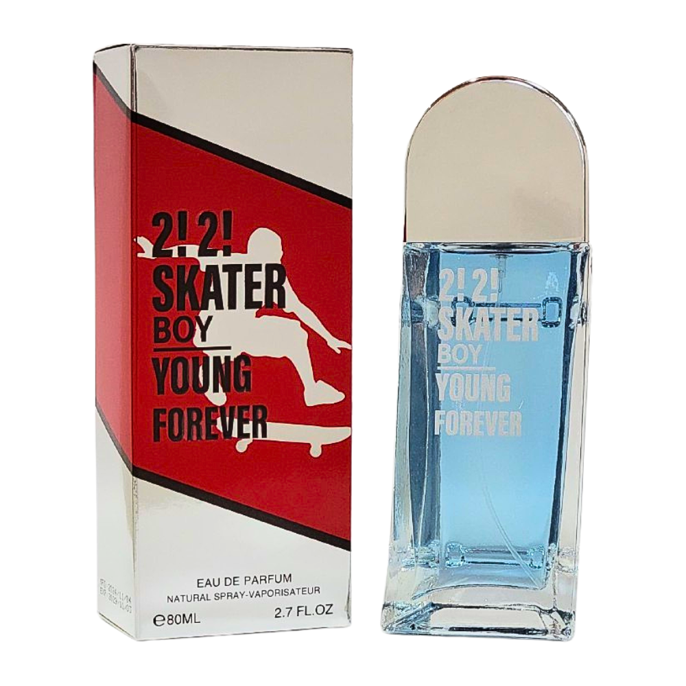 2!2! SKATER BOY YOUNG FOREVER EDP 80ML (H) (AROMA SIMILAR CAROLINA HERRERA 212 HEROES YOUNG EDT)