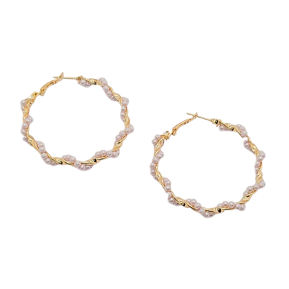 EARGO1711 FORMA CIRCULO PERLAS