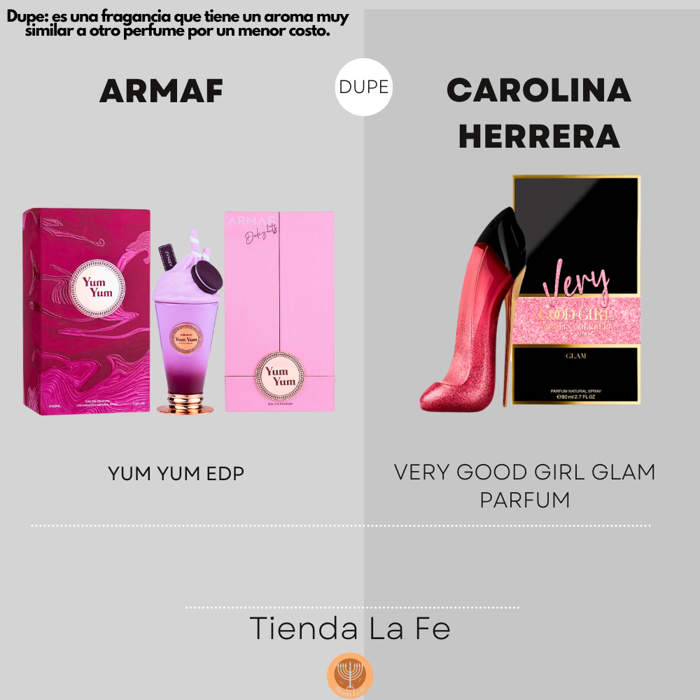 ARMAF YUM YUM EDP 100ML (M) (DUPE CAROLINA HERRERA VERY GOOD GIRL GLAM PARFUM)