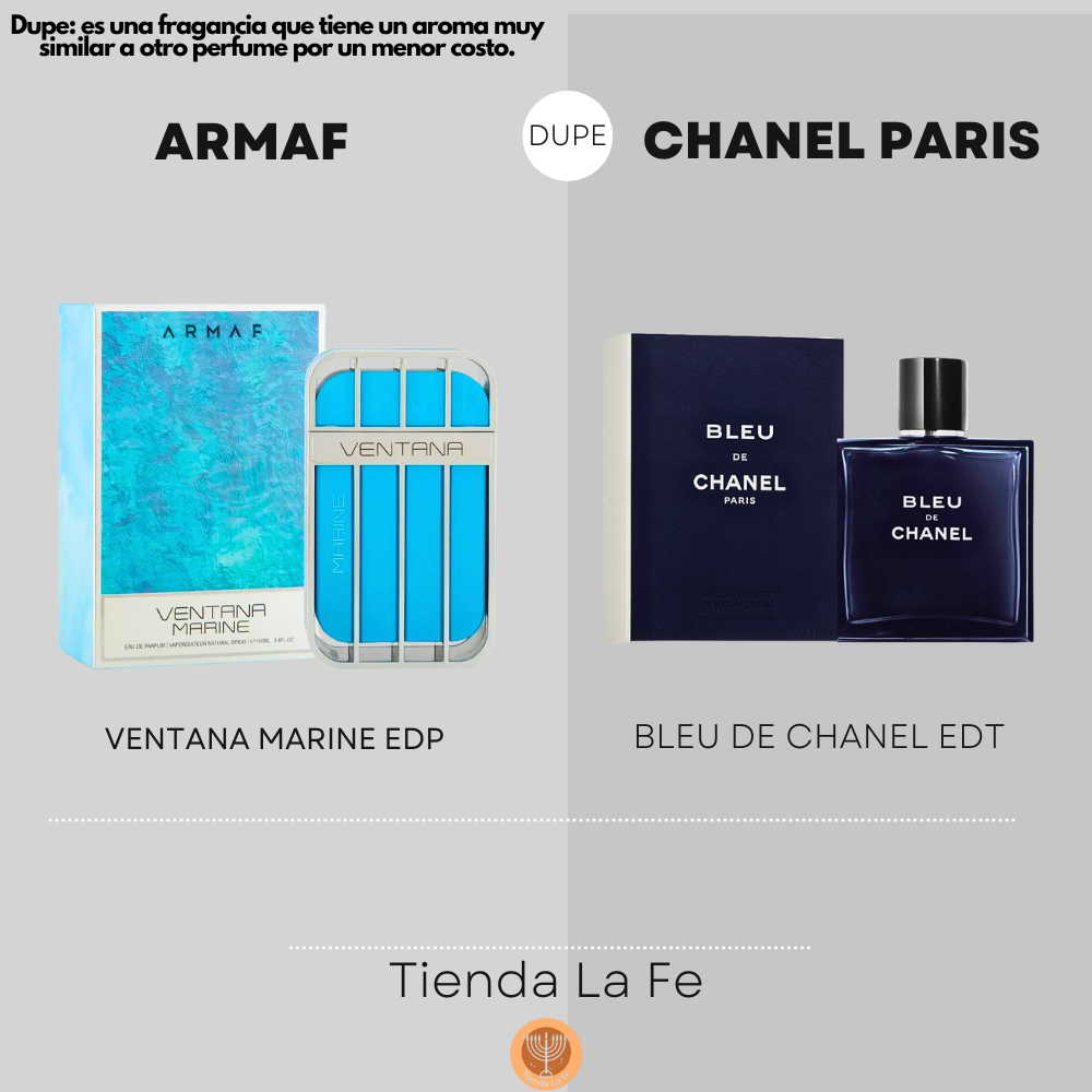 ARMAF VENTANA MARINE EDP 100ML (U) (DUPE CHANEL PARIS BLEU DE CHANEL EDT)