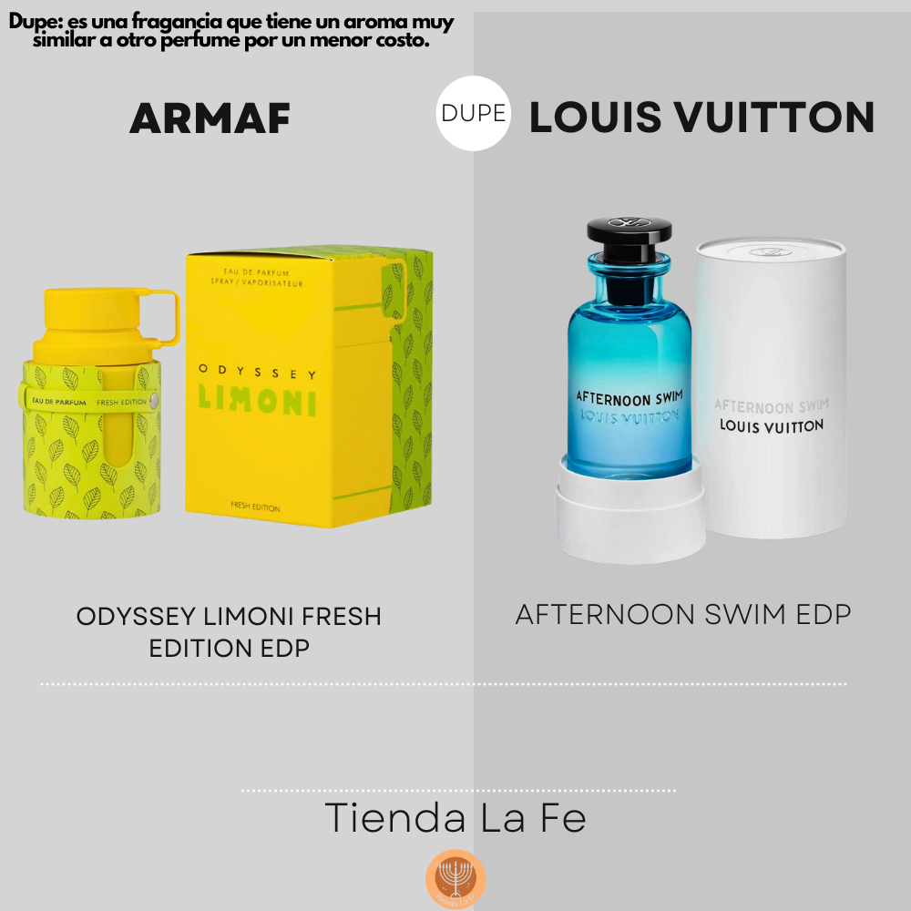 ARMAF ODYSSEY LIMONI FRESH EDITION EDP 100ML (U) (DUPE LOUIS VUITTON AFTERNOON SWIM EDP)