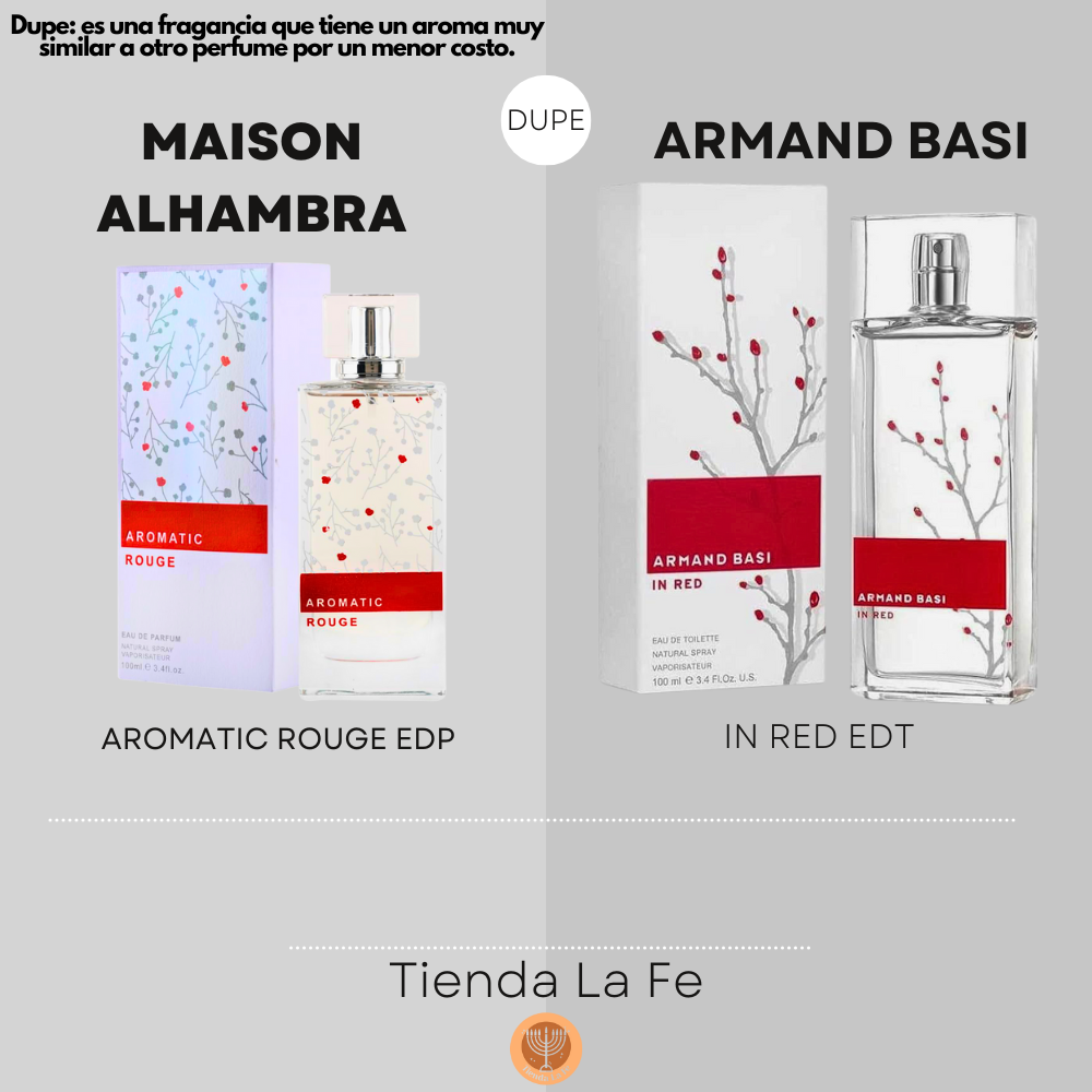 MAISON ALHAMBRA AROMATIC ROUGE EDP 100ML (M) (DUPE ARMAND BASI IN RED EDT)