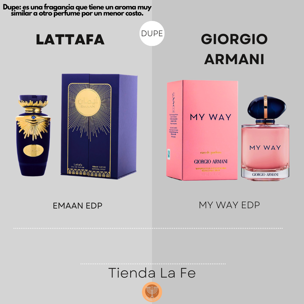 LATTAFA EMAAN EDP 100ML (M) (DUPE GIORGIO ARMANI MY WAY EDP)