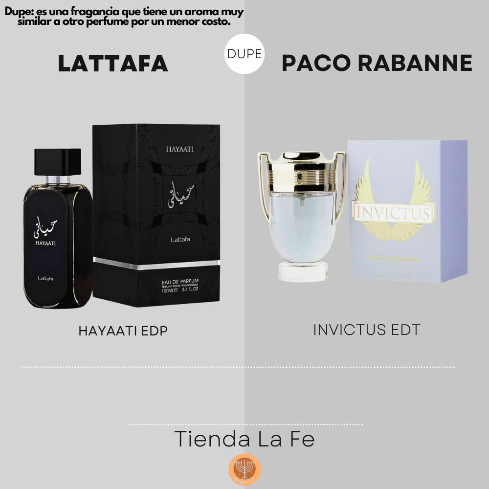 LATTAFA HAYAATI EDP 100ML (U) (DUPE PACO RABANNE INVICTUS EDT)