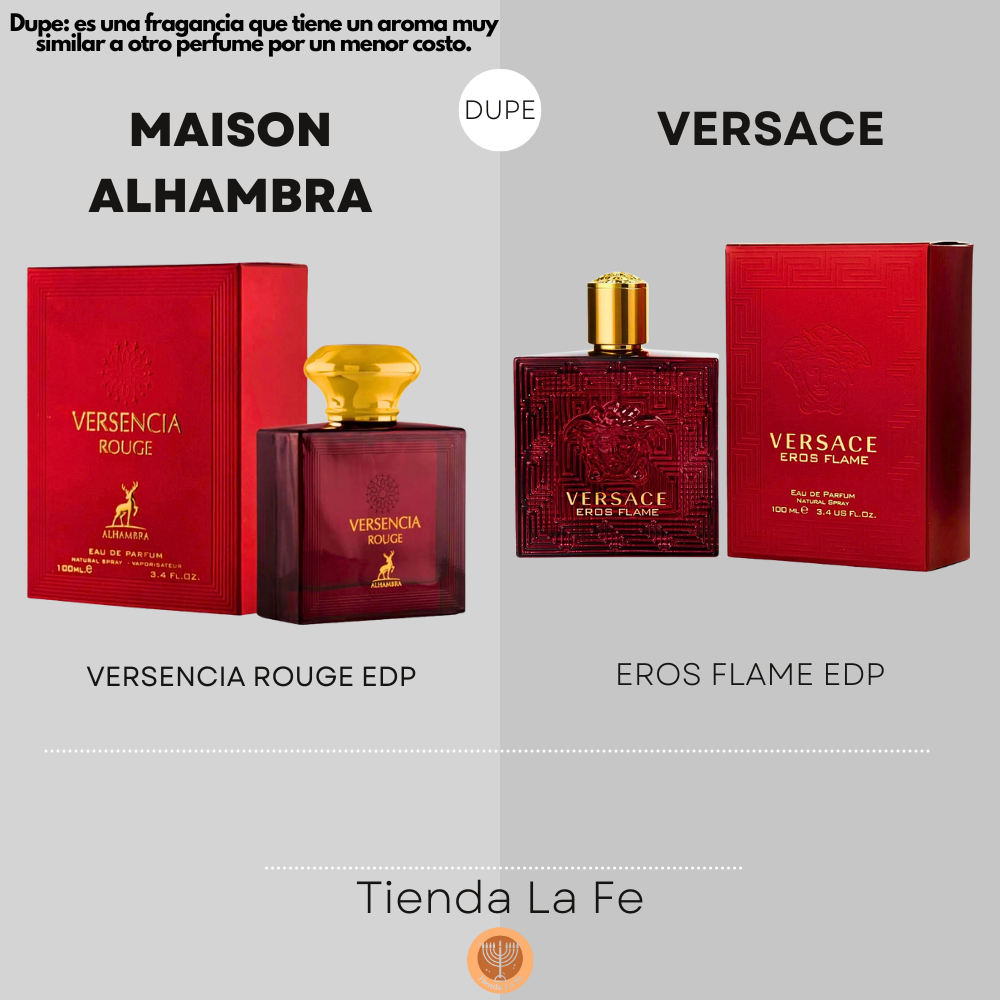 MAISON ALHAMBRA VERSENCIA ROUGE EDP 100ML (H) (DUPE VERSACE EROS FLAME EDP)