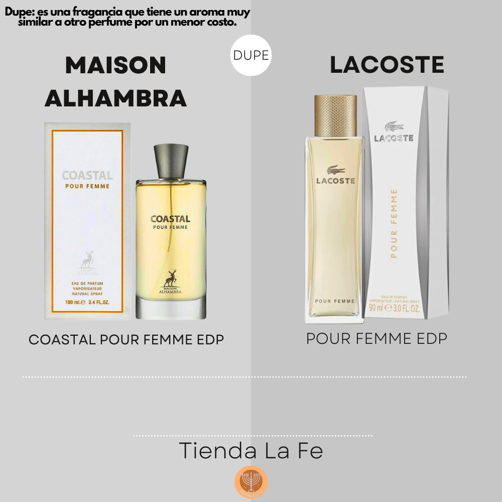 MAISON ALHAMBRA COASTAL POUR FEMME EDP 100ML (M) (DUPE LACOSTE POUR FEMME EDP)