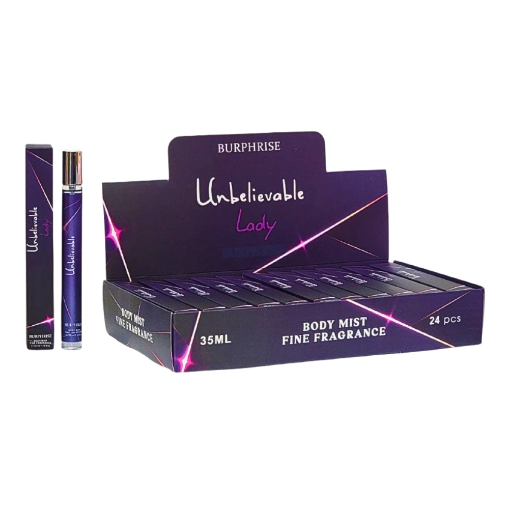 PERFUME EN TUBO UNBELIEVABLE LADY BURPHRISE EDP 35ML (M)