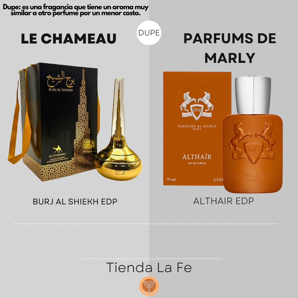 LE CHAMEAU BURJ AL SHIEKH EDP 100ML (U) (DUPE PARFUMS DE MARLY ALTHAIR EDP)