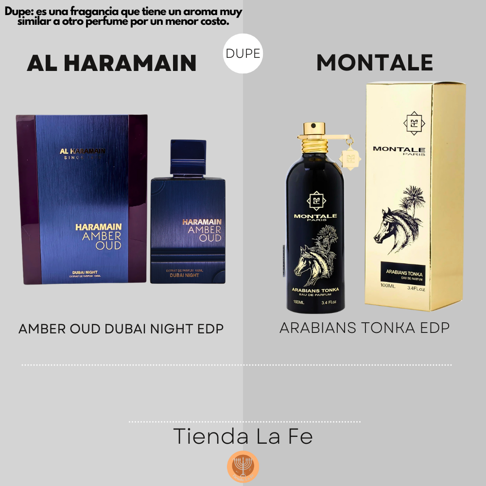 TESTER AL HARAMAIN AMBER OUD DUBAI NIGHT EDP 100ML (H) (DUPE MONTALE ARABIANS TONKA EDP)