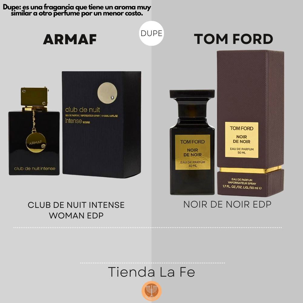 ARMAF CLUB DE NUIT INTENSE WOMAN EDP 105ML (M) (DUPE TOM FORD NOIR DE NOIR EDP)