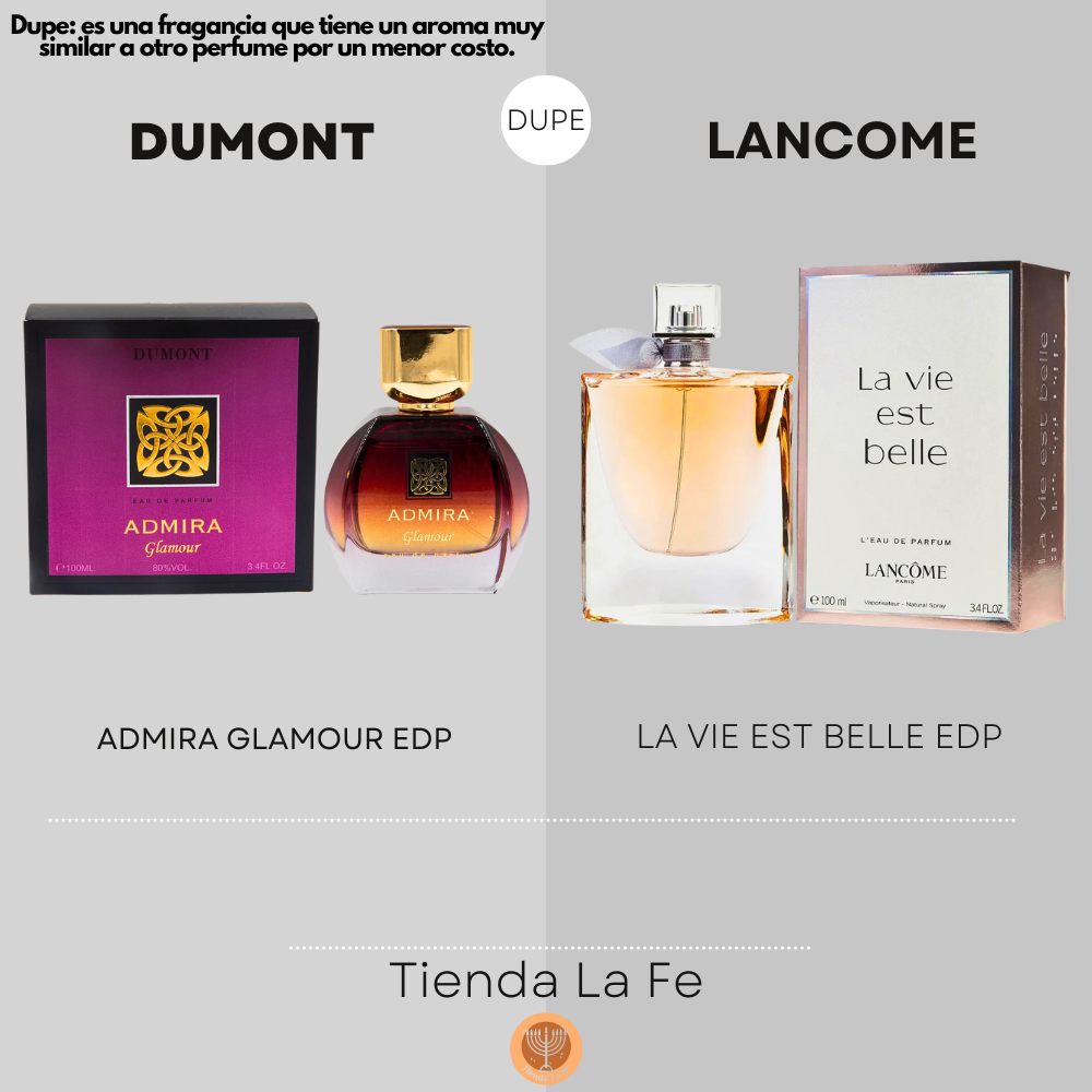 DUMONT ADMIRA GLAMOUR EDP 100ML (M) (DUPE LANCOME LA VIE EST BELLE EDP)