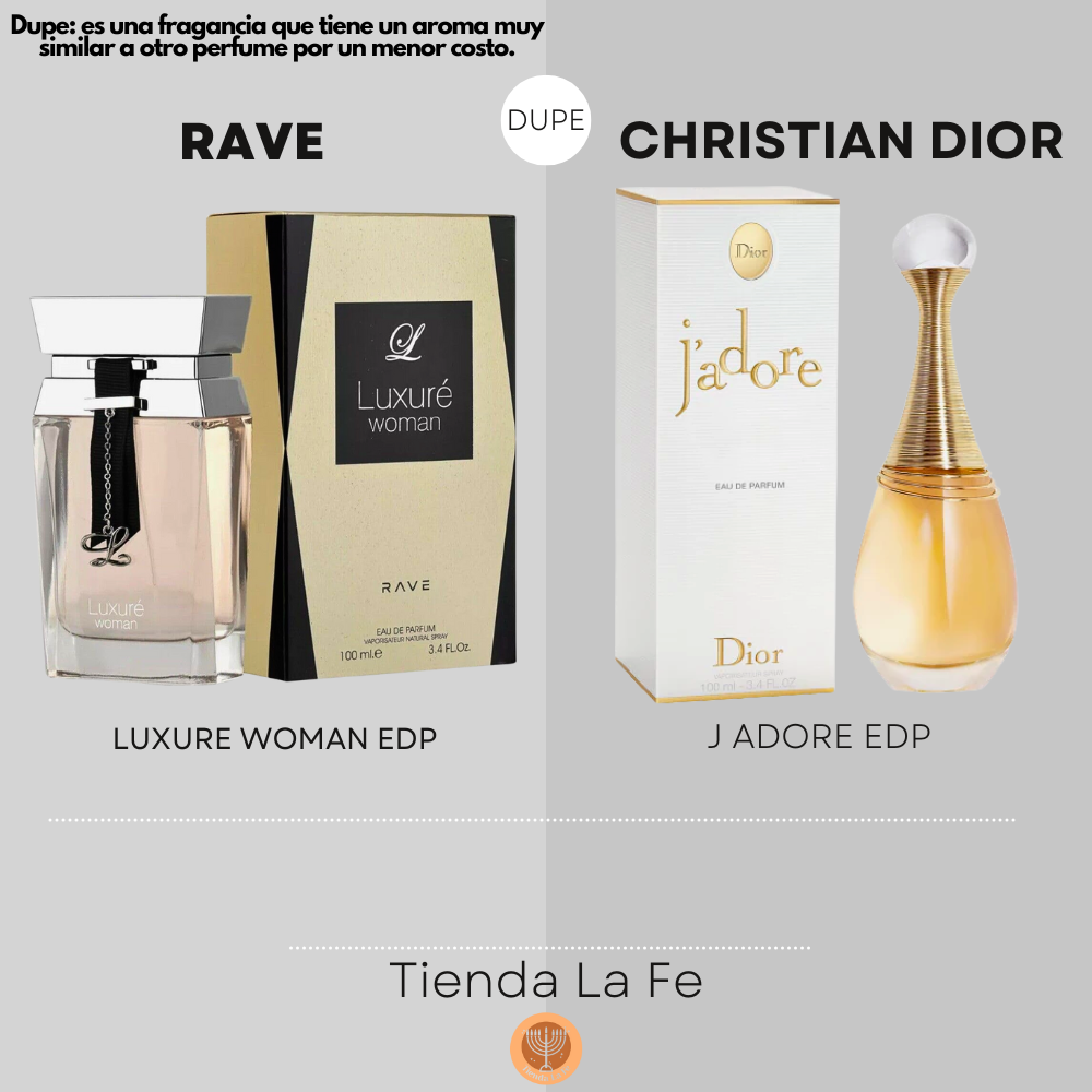 RAVE LUXURE WOMAN EDP 100ML (M) (DUPE CHRISTIAN DIOR J ADORE EDP)