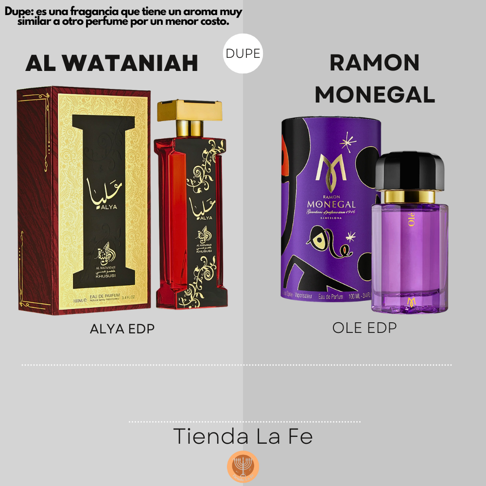 AL WATANIAH ALYA EDP 100ML (M) (DUPE RAMON MONEGAL OLE EDP)