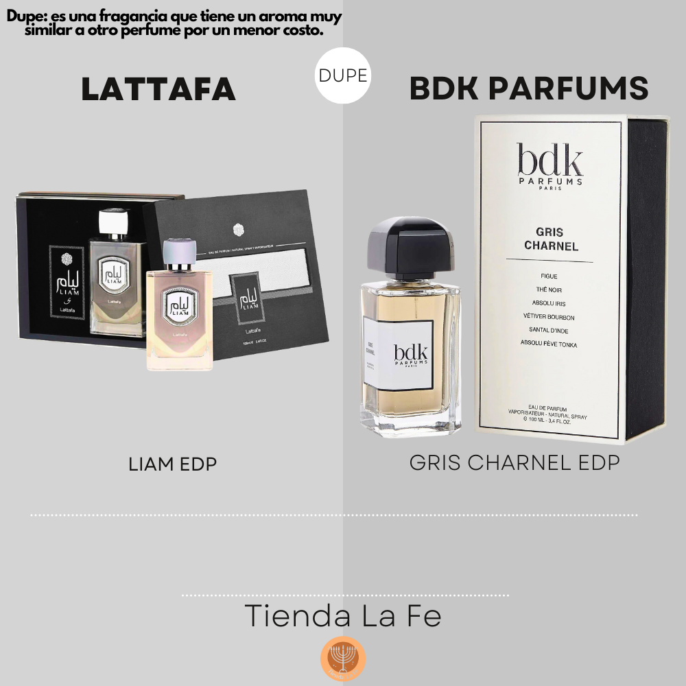 LATTAFA LIAM EDP 100ML (U) (DUPE BDK PARFUMS GRIS CHARNEL EDP)