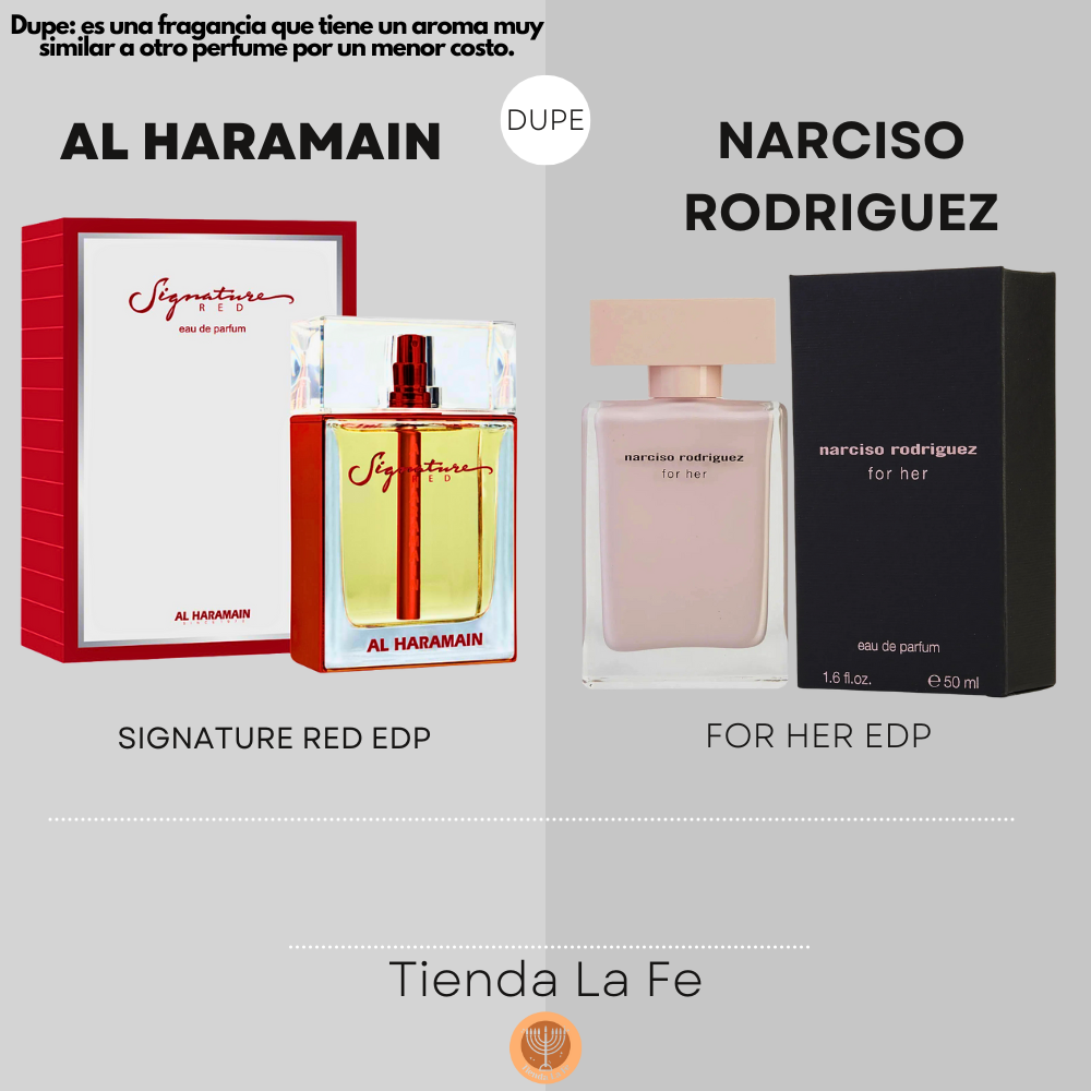 AL HARAMAIN SIGNATURE RED EDP 100ML (M) (DUPE NARCISO RODRIGUEZ FOR HER EDP)