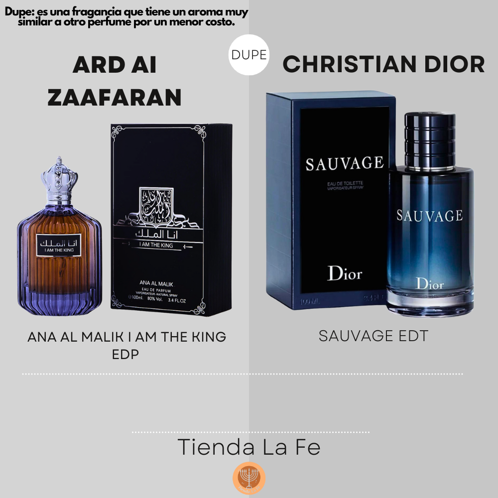 ARD AL ZAAFARAN ANA AL MALIK I AM THE KING EDP 100ML (H) (DUPE CHRISTIAN DIOR SAUVAGE EDT)