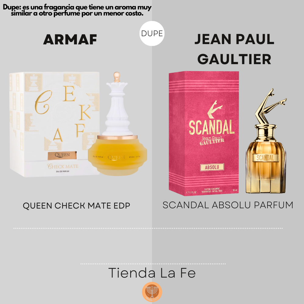 ARMAF QUEEN CHECK MATE EDP 100ML (M) (DUPE JEAN PAUL GAULTIER SCANDAL ABSOLU PARFUM)