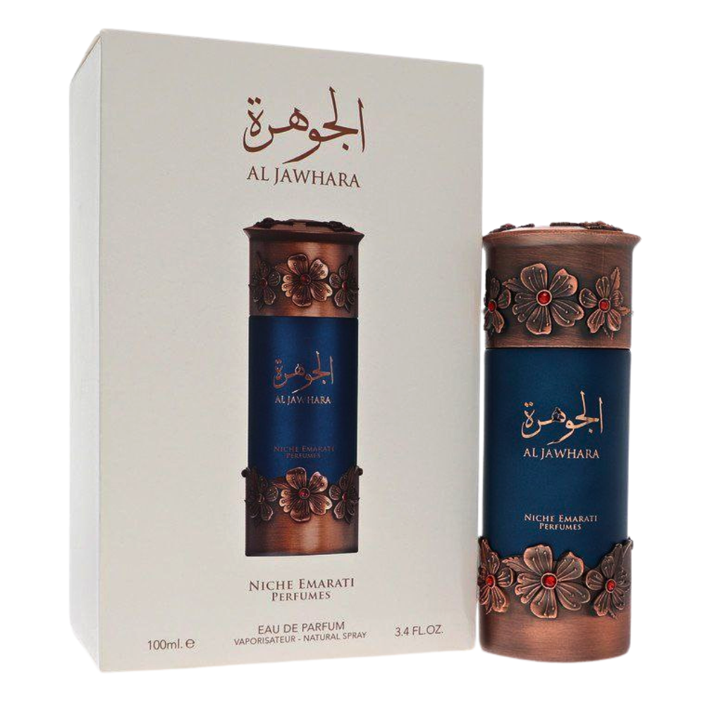 LATTAFA NICHE EMARATI PERFUMES AL JAWHARA EDP 100ML (H) (DUPE SCENTS OF WOOD PLUM IN COGNAC EDP)
