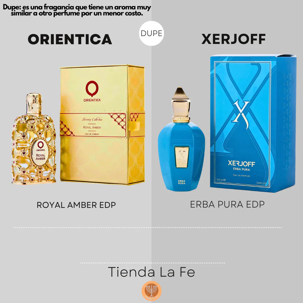 ORIENTICA ROYAL AMBER EDP 150ML (U) (DUPE XERJOFF ERBA PURA EDP)