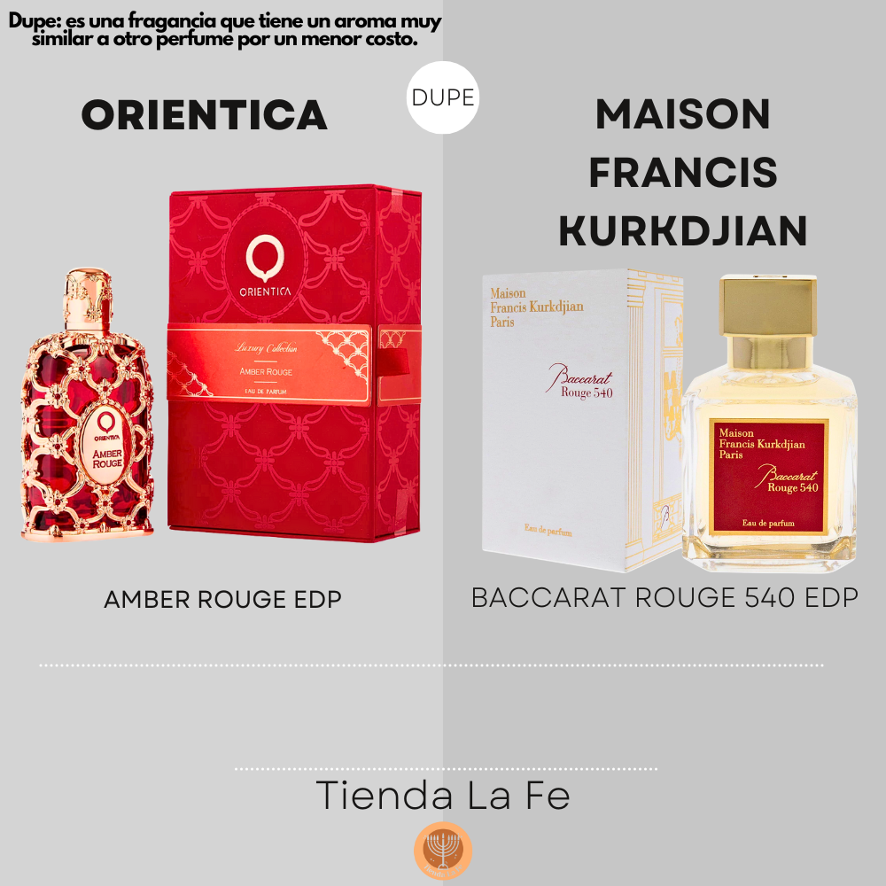 ORIENTICA AMBER ROUGE EDP 80ML (U) (DUPE MAISON FRANCIS KURKDJIAN BACCARAT ROUGE 540 EDP)