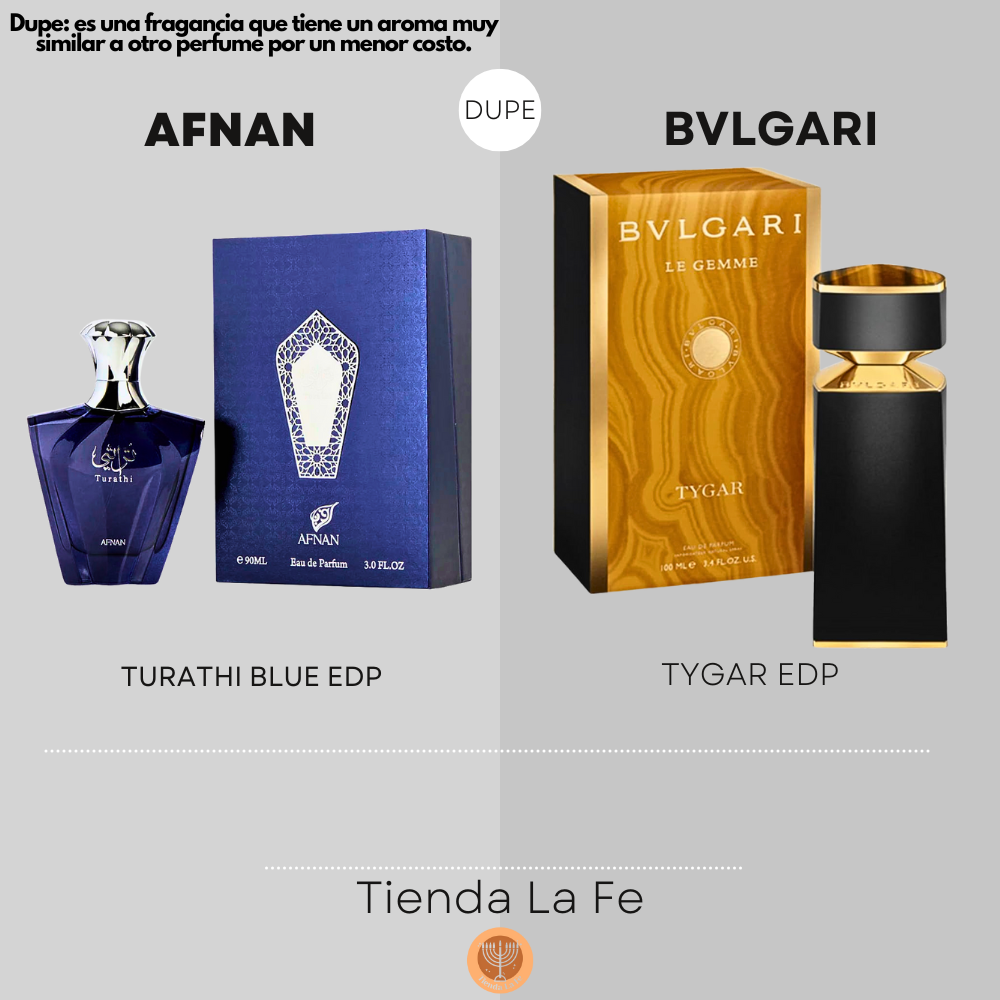 AFNAN TURATHI BLUE EDP 100ML (H) (DUPE BVLGARI TYGAR EDP)