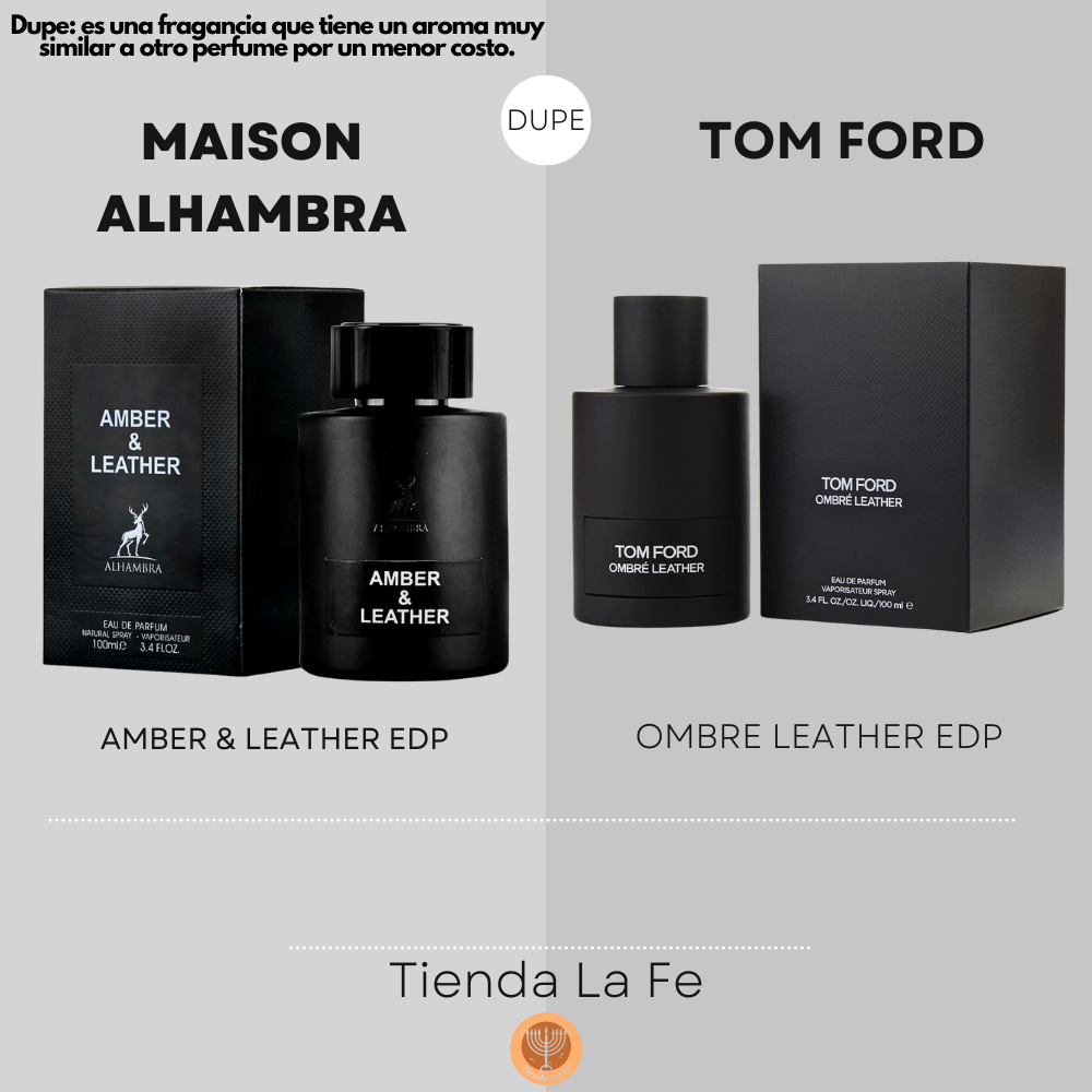 MAISON ALHAMBRA OPULENCE LEATHER (AMBER & LEATHER EDP) 100ML (H) (DUPE TOM FORD OMBRE LEATHER EDP)