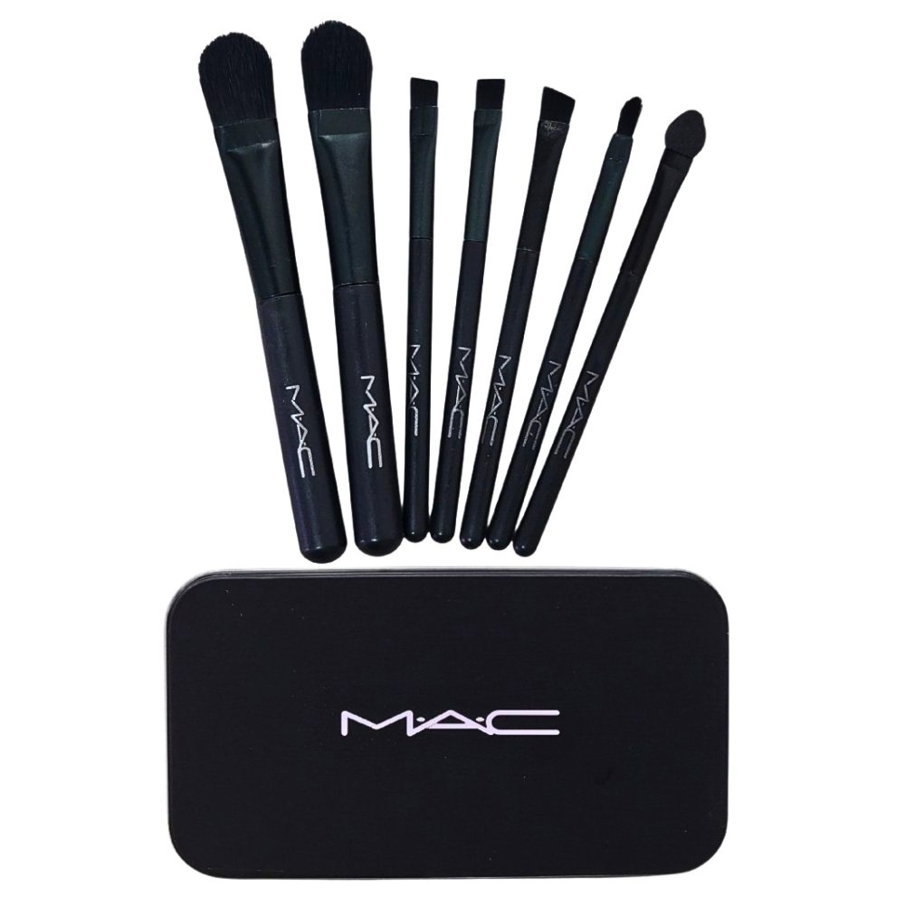 BROCHAS PARA MAQUILLAJE EN SET DE 7 PIEZAS MAC