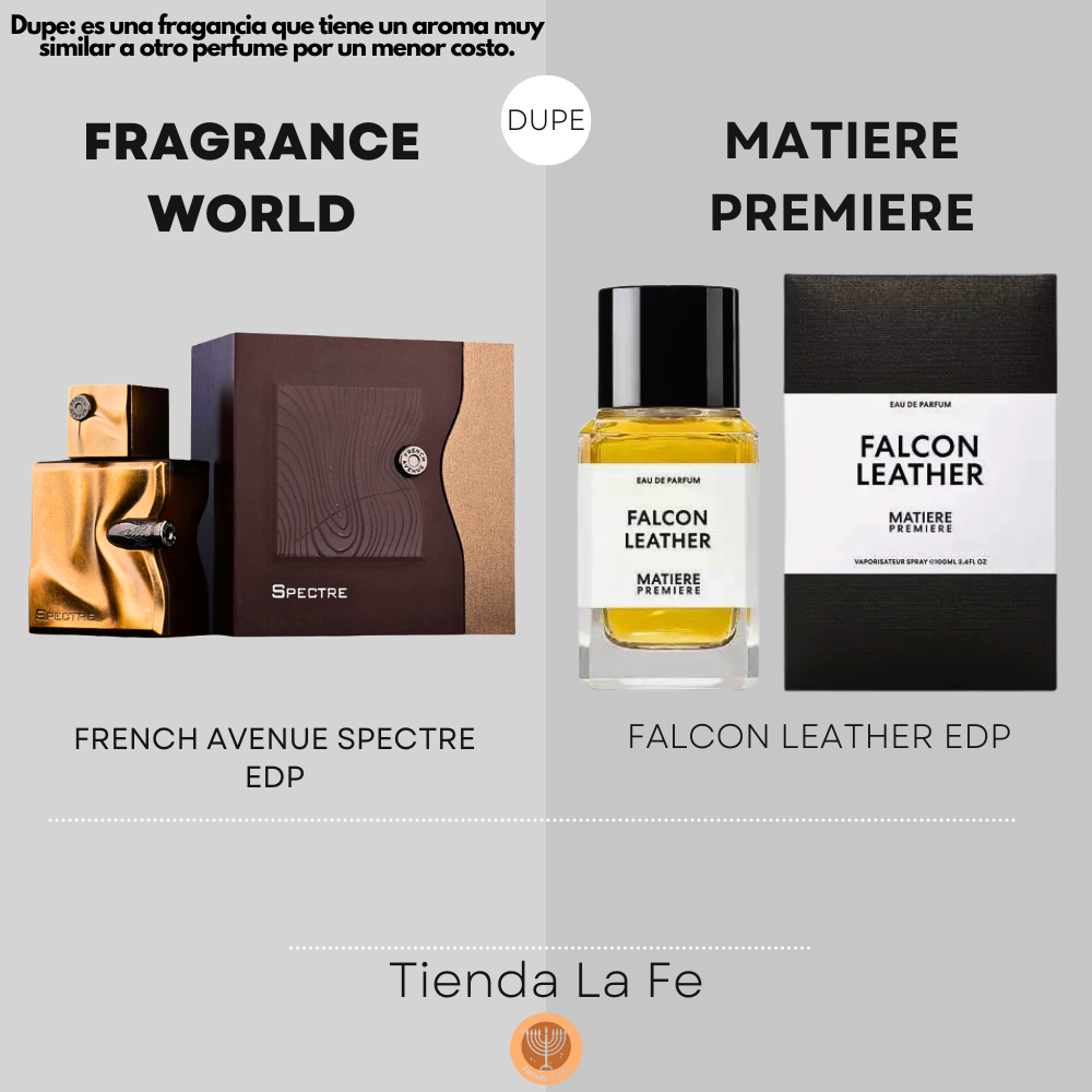 FRAGRANCE WORLD FRENCH AVENUE SPECTRE EDP 80ML (H) (DUPE MATIERE PREMIERE FALCON LEATHER EDP)