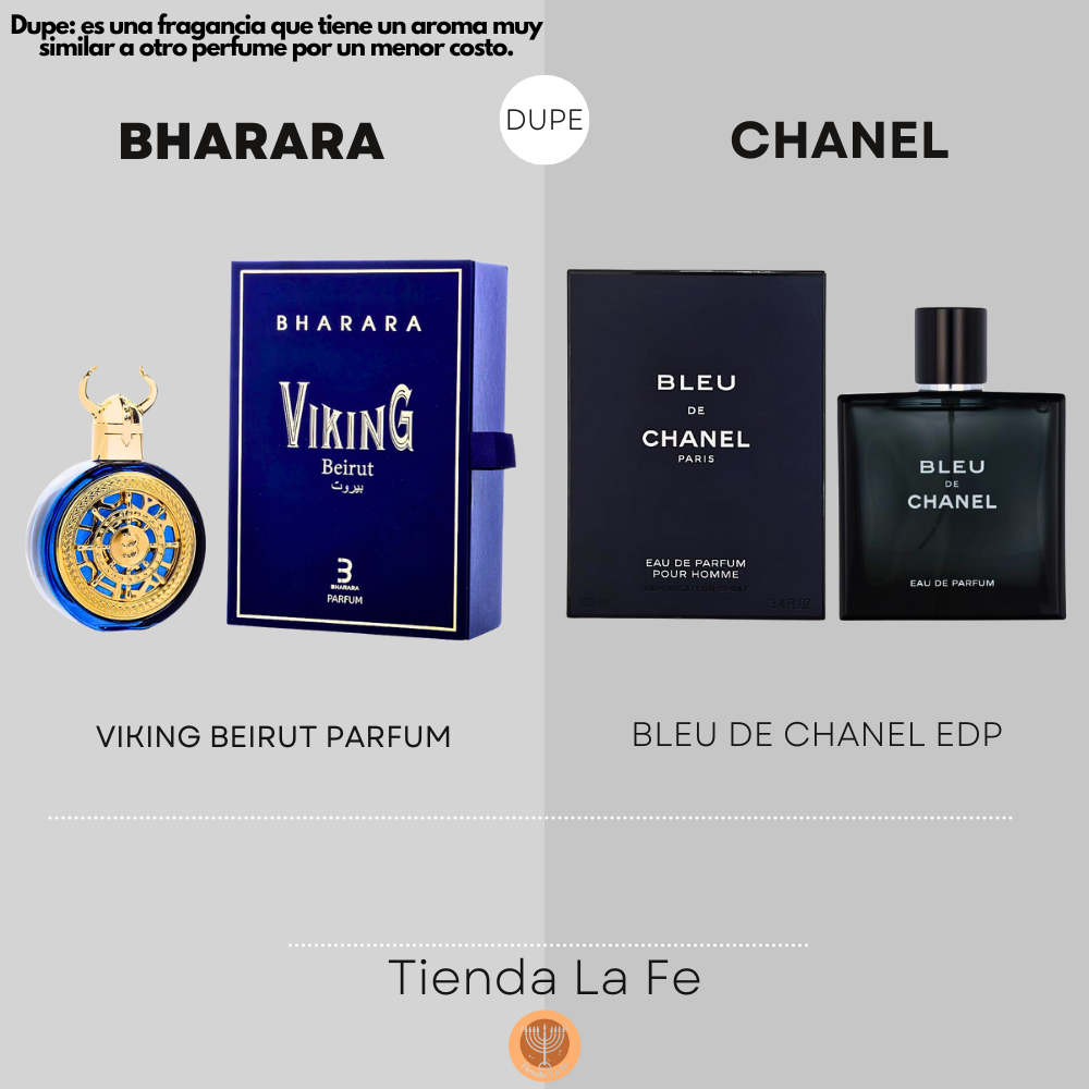 BHARARA VIKING BEIRUT PARFUM 100ML (H) (DUPE CHANEL BLEU DE CHANEL EDP)