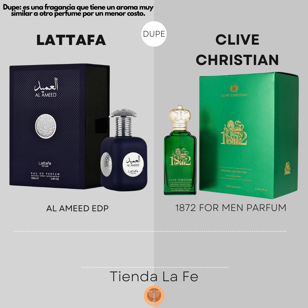LATTAFA AL AMEED EDP 100ML (H) (DUPE CLIVE CHRISTIAN 1872 FOR MEN PARFUM)