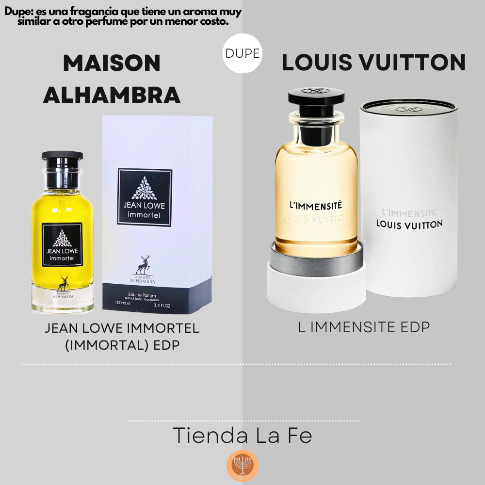 MAISON ALHAMBRA JEAN LOWE IMMORTEL (IMMORTAL) EDP 100ML (H) (DUPE LOUIS VUITTON L IMMENSITE EDP)