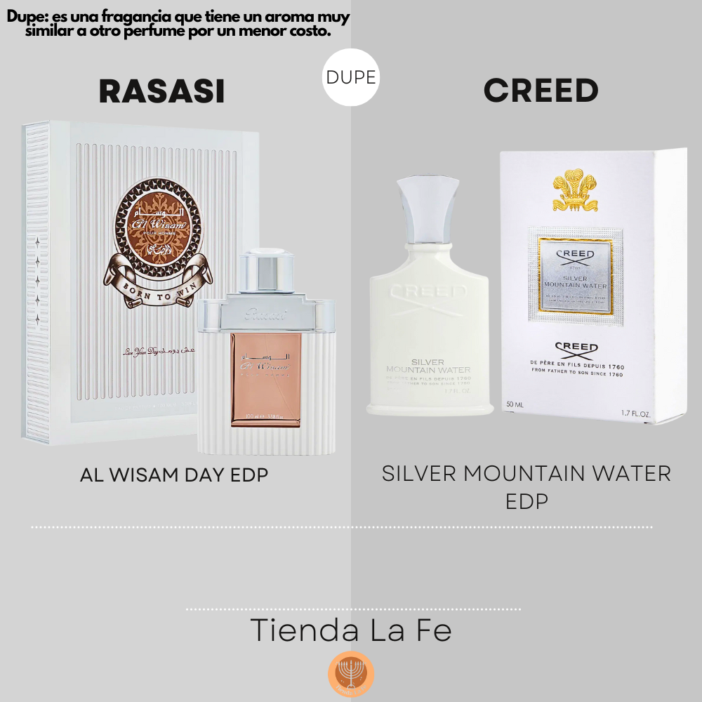 RASASI AL WISAM DAY EDP 100ML (H) (DUPE CREED SILVER MOUNTAIN WATER EDP)
