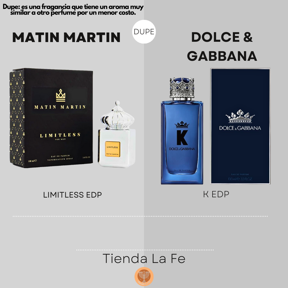 MATIN MARTIN LIMITLESS EDP 100ML (H) (DUPE DOLCE & GABBANA K EDP)
