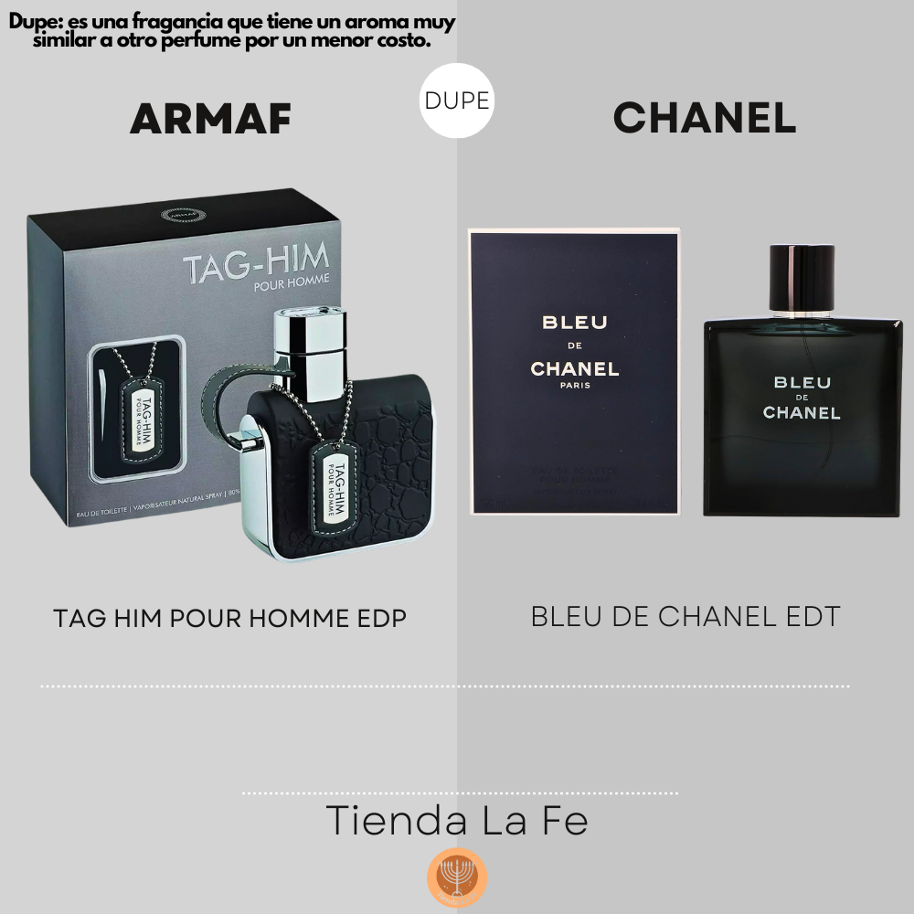 ARMAF TAG HIM POUR HOMME EDP 100ML (H) (DUPE CHANEL BLEU DE CHANEL EDT)