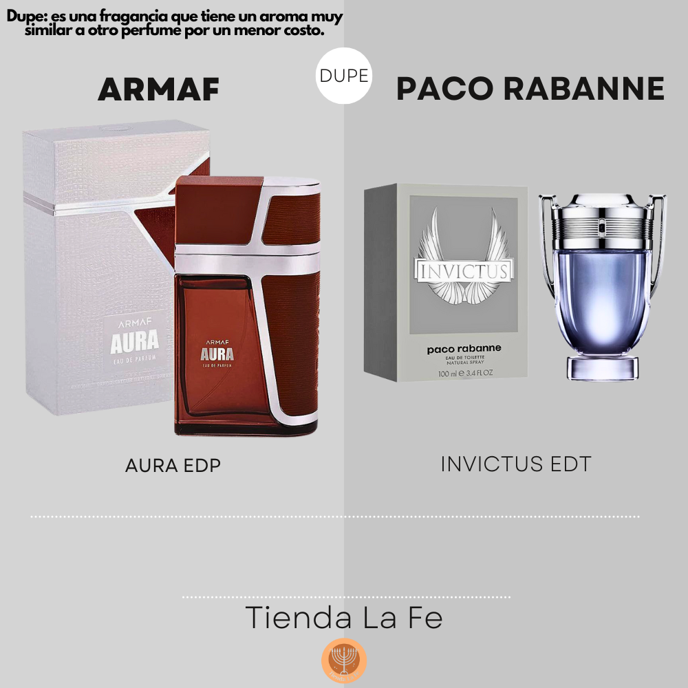 ARMAF AURA EDP 100ML (H) (DUPE PACO RABANNE INVICTUS EDT)