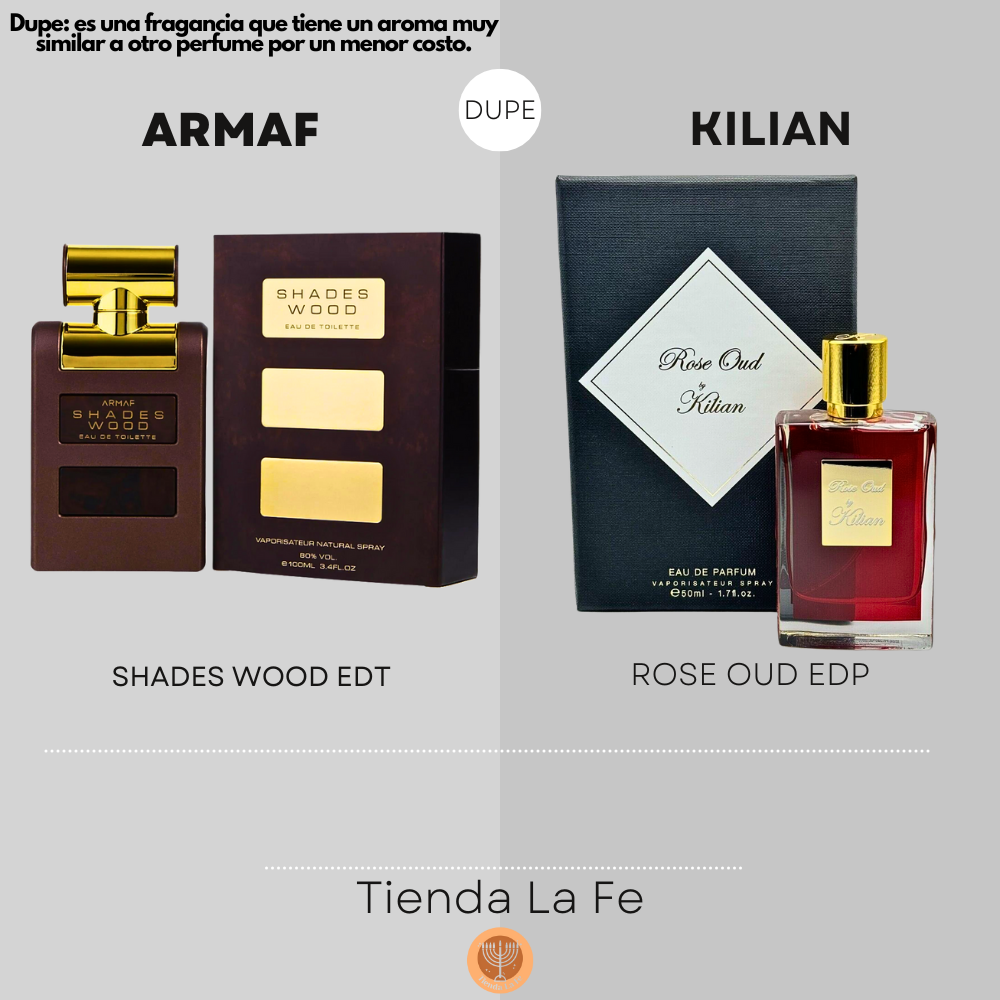 ARMAF SHADES WOOD EDT 100ML (H) (DUPE KILIAN ROSE OUD EDP)
