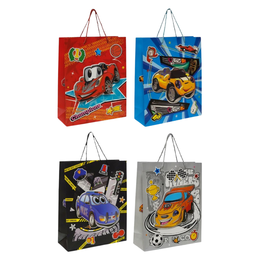BOLSA DE REGALO MEDIANA 3 D CARS 1245889057960