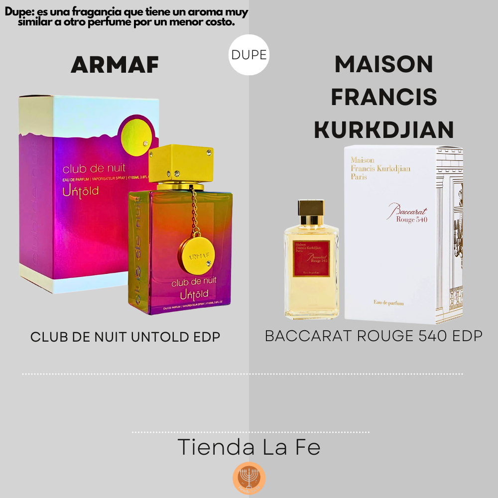 ARMAF CLUB DE NUIT UNTOLD EDP 105ML (U) (DUPE MAISON FRANCIS KURKDJIAN BACCARAT ROUGE 540 EDP)
