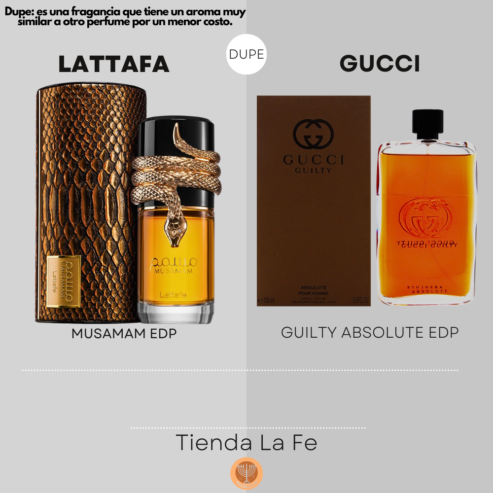 LATTAFA MUSAMAM EDP 100ML (U) (DUPE GUCCI GUILTY ABSOLUTE EDP)