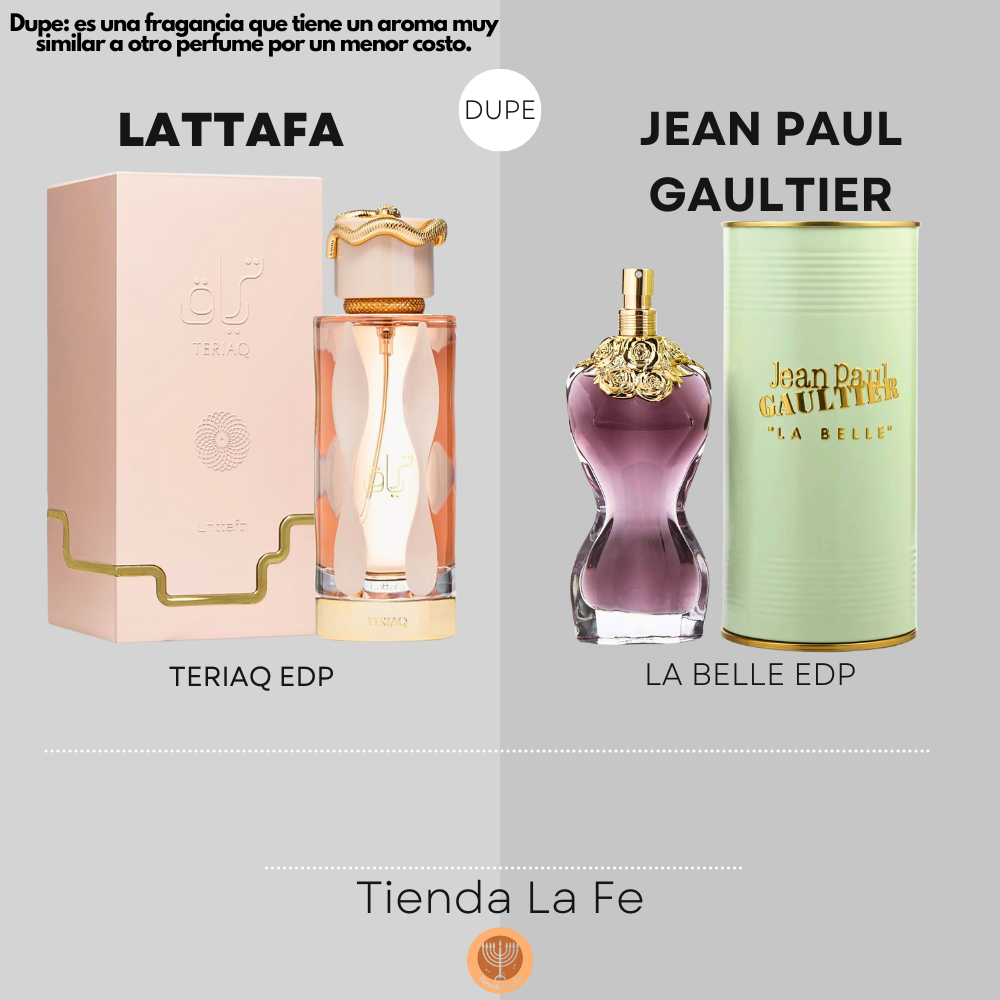 LATTAFA TERIAQ EDP 100ML (U) (DUPE JEAN PAUL GAULTIER LA BELLE EDP)