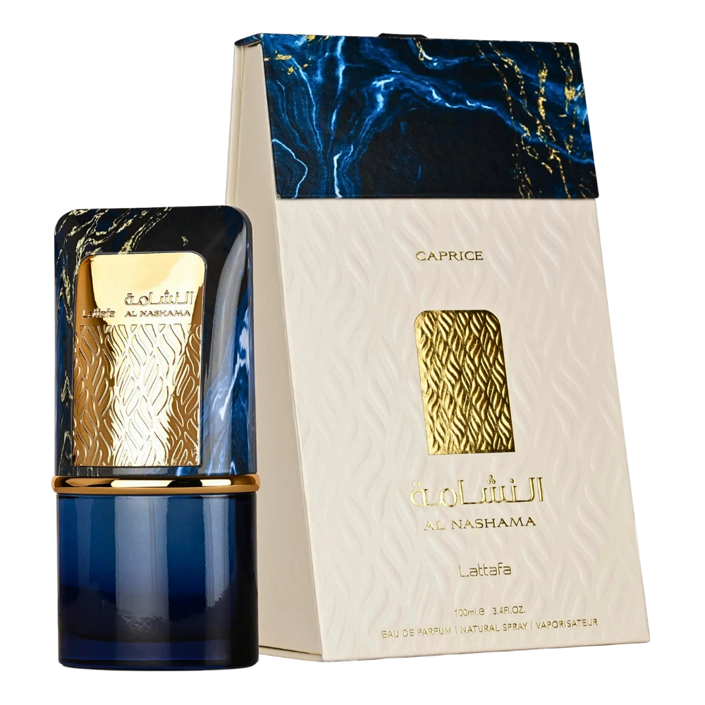 LATTAFA AL NASHAMA CAPRICE EDP 100ML (U) (DUPE YVES SAINT LAURENT LA NUIT DE L HOMME BLEU ELECTRIQUE EDT)
