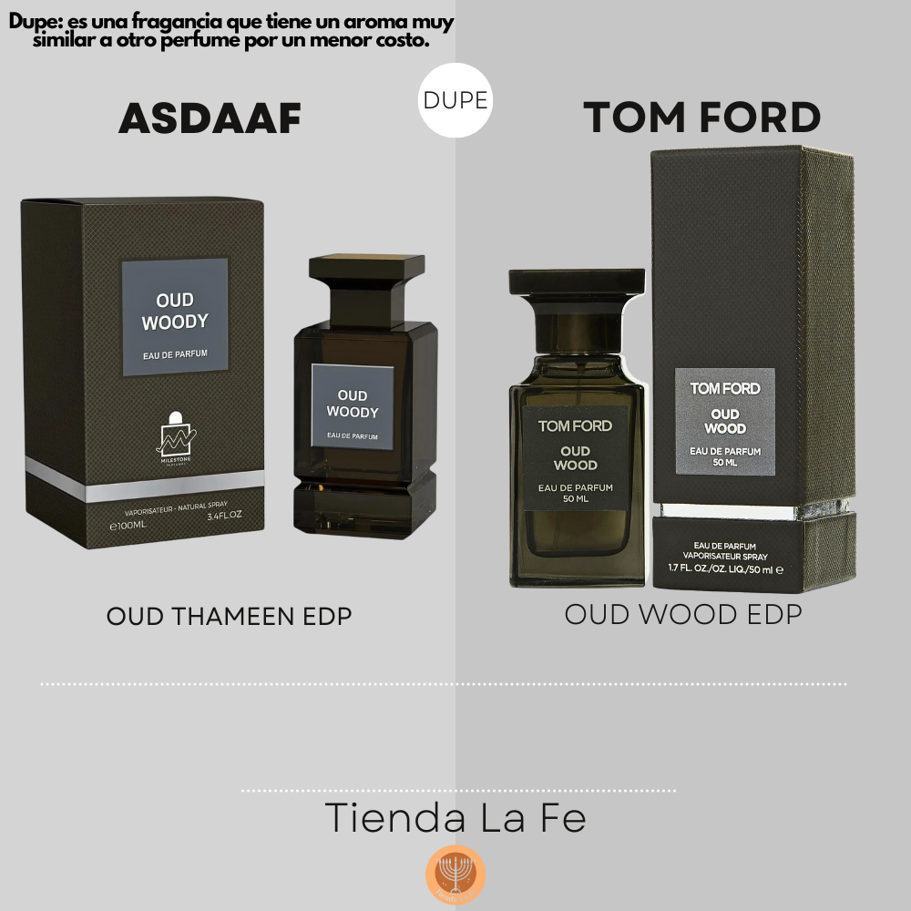 MILESTONE OUD WOODY EDP 100ML (U) (DUPE TOM FORD OUD WOOD EDP)