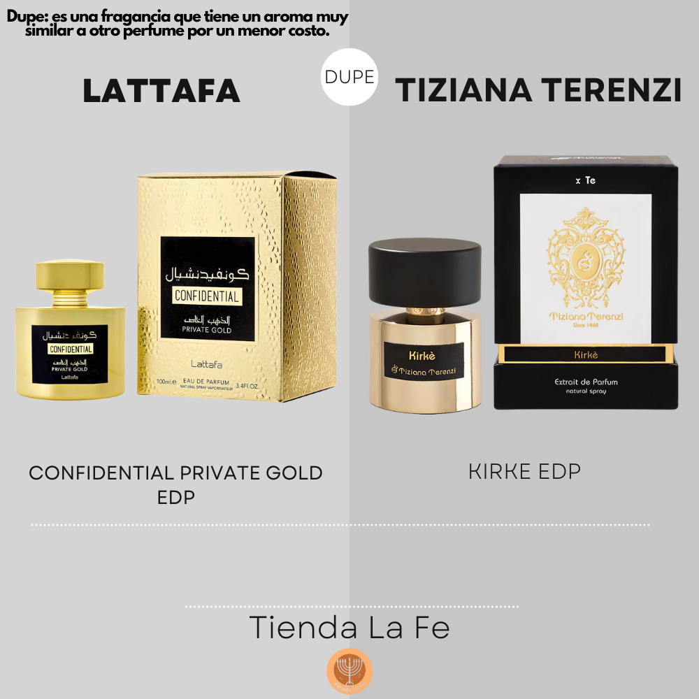LATTAFA CONFIDENTIAL PRIVATE GOLD EDP 100ML (U) (DUPE TIZIANA TERENZI KIRKE EDP)