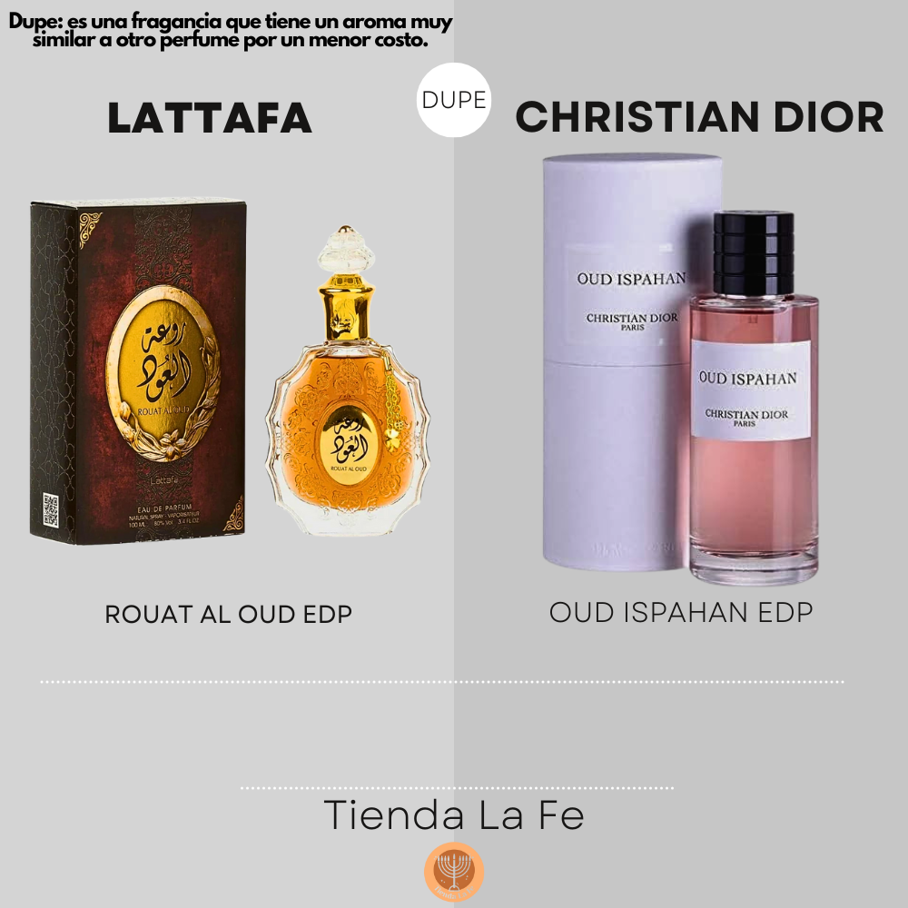 LATTAFA ROUAT AL OUD EDP 100ML (U) (DUPE CHRISTIAN DIOR OUD ISPAHAN EDP)